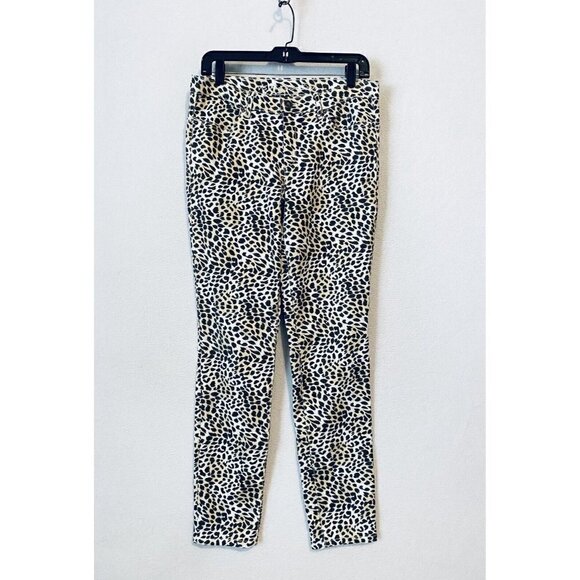 Victorias Secret Jeans Womens 10 Mid Rise Siren Animal Print Skinny Stretch Boho - Picture 2 of 9